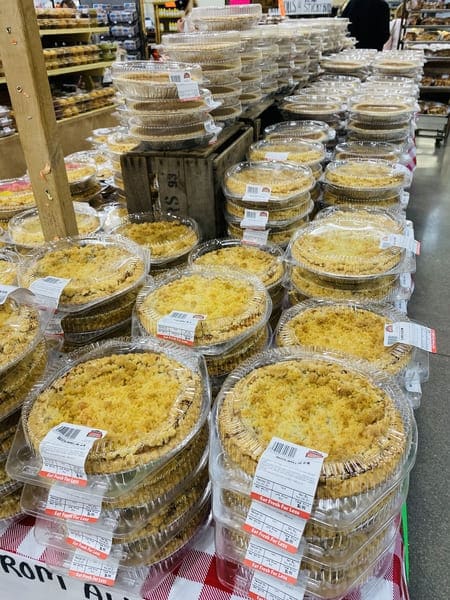 pies in bakery