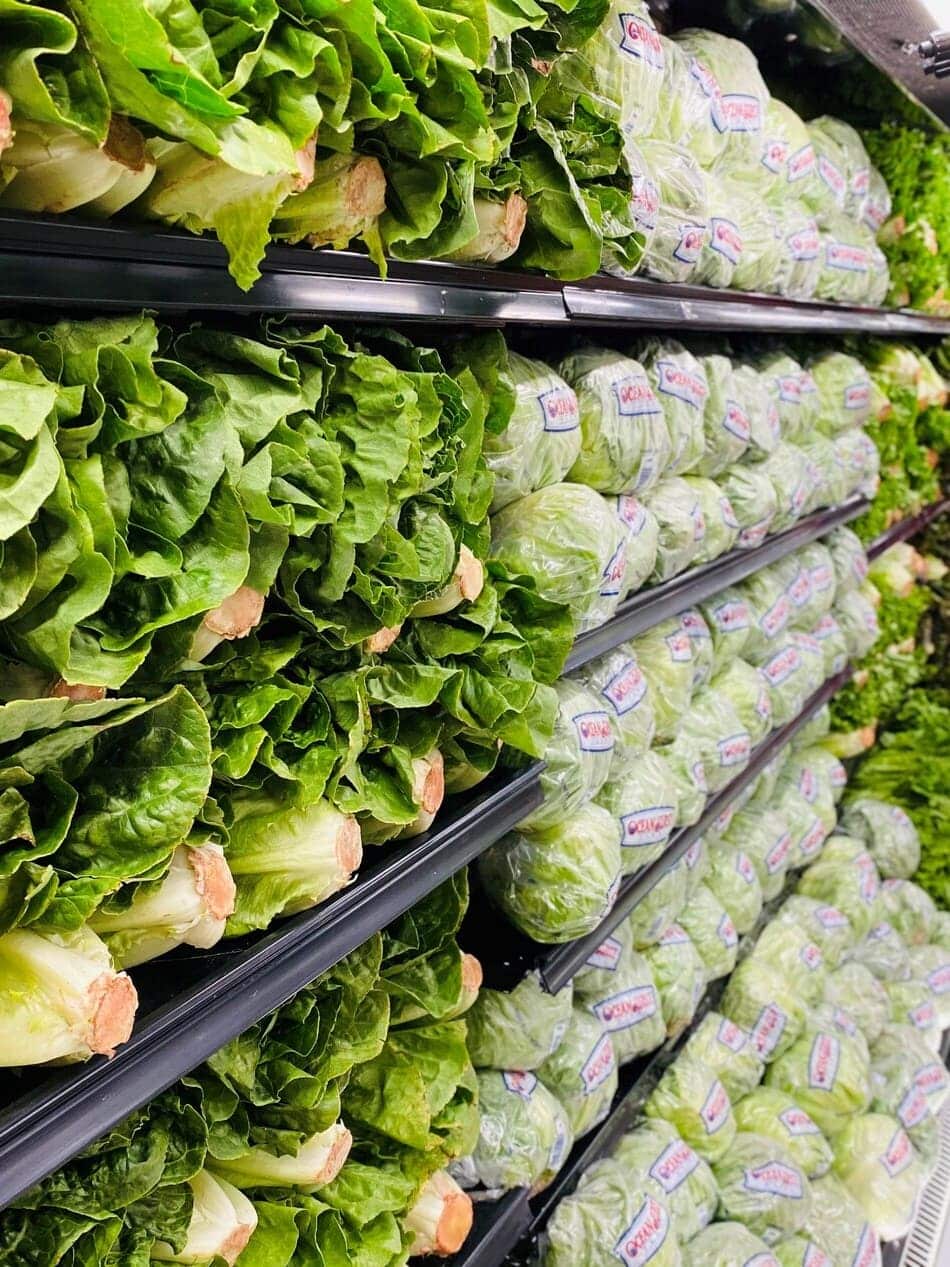 lettuce in produce section