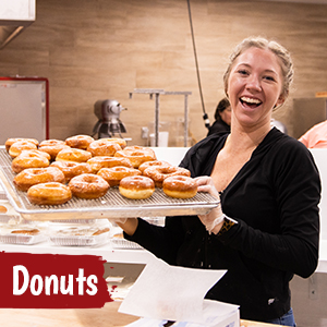 Hot and fresh donuts available at West Bradenton